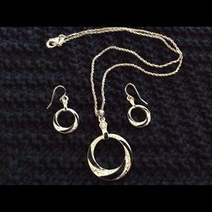 Striking Necklace and Earrings